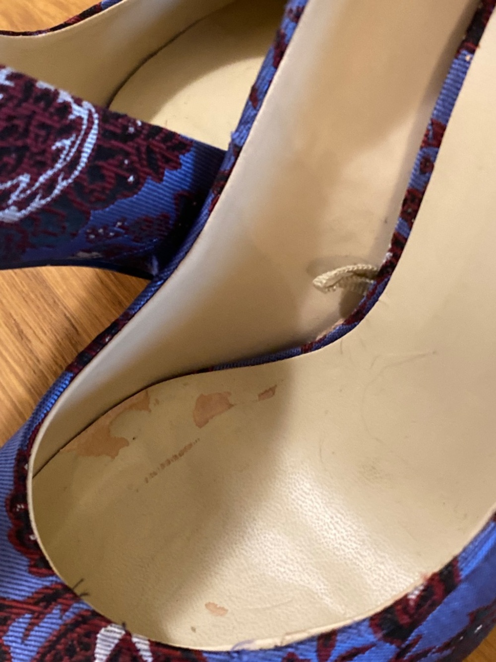 Zara Damask Floral Heels - Size 40 - Picture 2 of 5